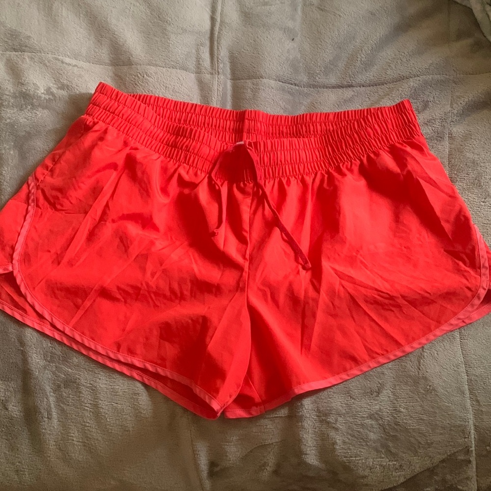 2XL (20) Begonia Pink/Coral colored women athletic shorts